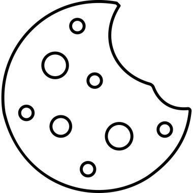 Ay gecesi simgesi taslak biçiminde