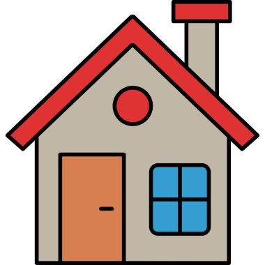 ev simgesi vektör illüstrasyonu