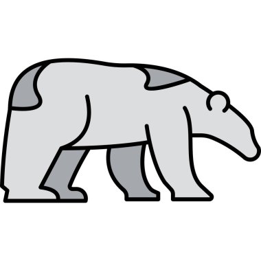 Ayı simgesi, anahat stili