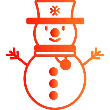 Şapka simgesi olan kardan adam, taslak biçimi