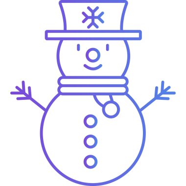 Kardan adam. Web simgesi basit illüstrasyon