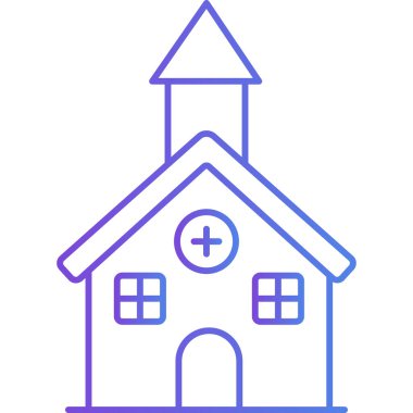 Bina. Web simgesi basit illüstrasyon