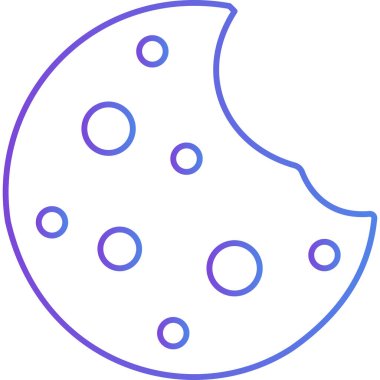 Ay. Web simgesi basit illüstrasyon