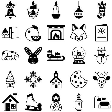 Noel Günü vektör paketi seti 