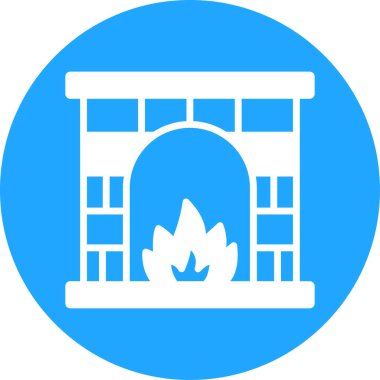 Yangın. Web simgesi basit illüstrasyon