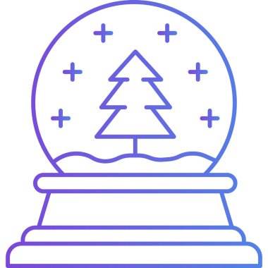 Noel ağacı simgesi, vektör illüstrasyonu basit tasarım