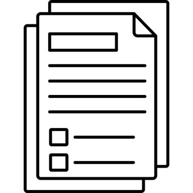 belge ikonu vektör illüstrasyonu. Kağıt belge işareti. izole