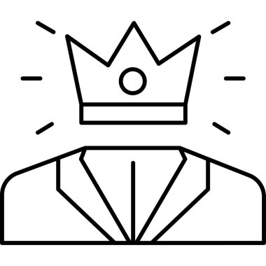 kraliyet taç simgesi vektör çizimi çizimi