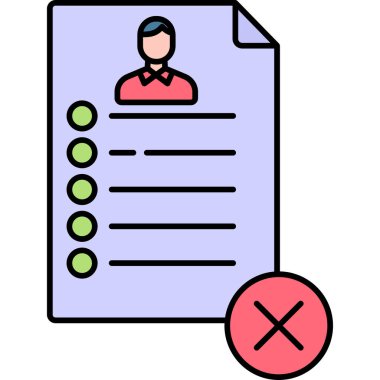 Liste. Web simgesi basit illüstrasyon