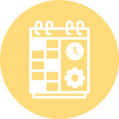 Takvim. Web simgesi basit illüstrasyon