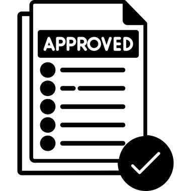 Onaylanmış Vektör Kabartma Simgesi Tasarımı