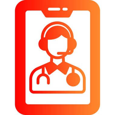 Doktor kadın doktor simgesi