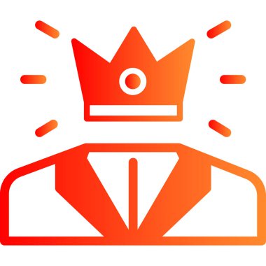 araba tacı simgesi, basit vektör illüstrasyonu