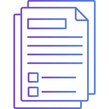 Dosya simgesinin vektör illüstrasyonu