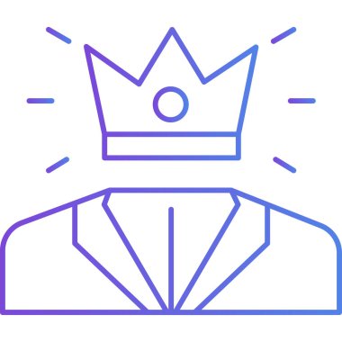 Kral taç ikonu vektör içinde. taç