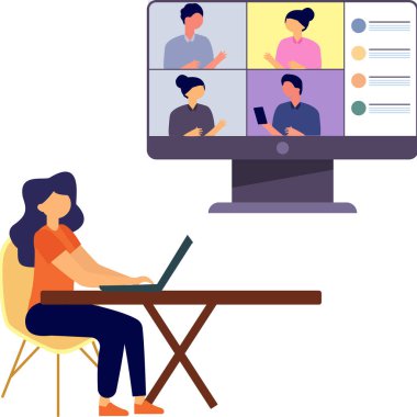 İş videosu illüstrasyonu