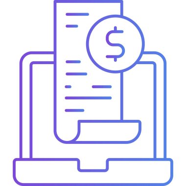 Dolar işareti simgesi. Web için para vektör simgelerinin özet çizimi