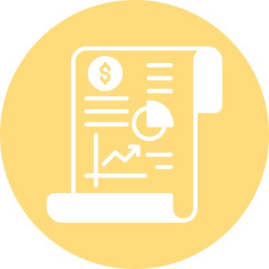 finansal veri simgesi vektör illüstrasyonu