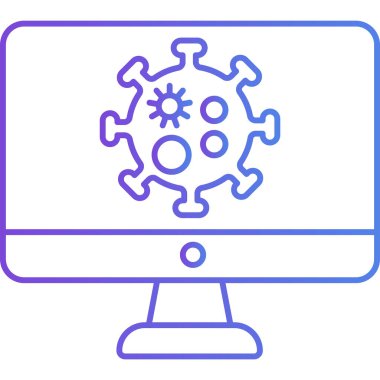 bilgisayar virüsü vektör illüstrasyonu