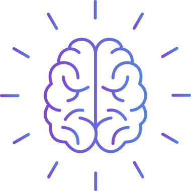 Beyin simge tasarlamak vektör