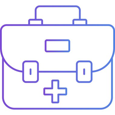 evrak çantası modern simge, vektör illüstrasyonu