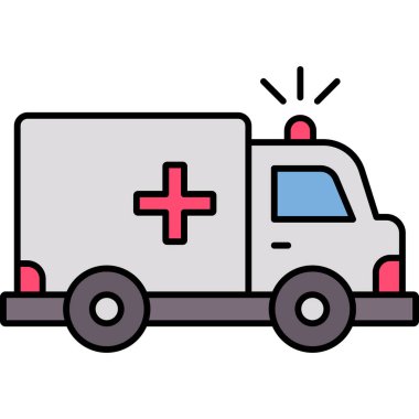 Ambulans arabası. Basit tasarım