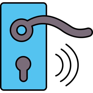 kilit simgesi, vektör illüstrasyonu