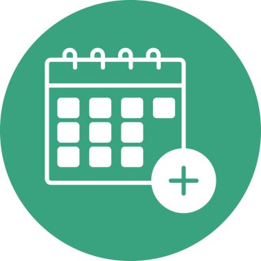 Randevu. Web simgesi basit illüstrasyon