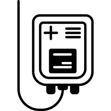 Kan bağışı simgesi, satır biçimi