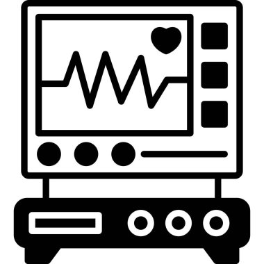 Bilgisayar monitörü. Web simgesi basit illüstrasyon