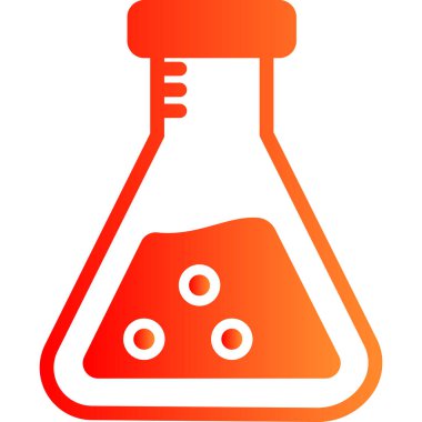 Kimyasal matara düz sembol