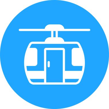 Helikopter. Web simgesi basit illüstrasyon