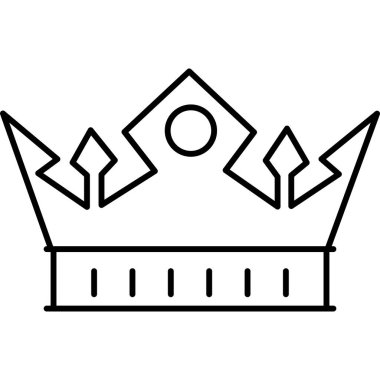 taç simgesi vektör çizimi