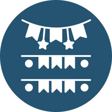 Çelenk. Web simgesi vektör illüstrasyonu