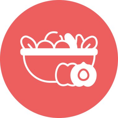 Yemek. Web simgesi basit illüstrasyon