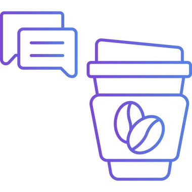 kahve ikonu vektör illüstrasyonu