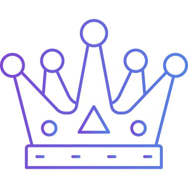 taç Kral vektör simgesi