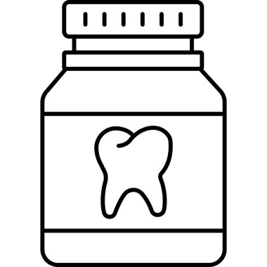İçinde diş macunu olan bir kavanoz.