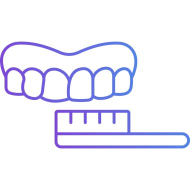 Önünde diş fırçası olan bir diş fırçası.