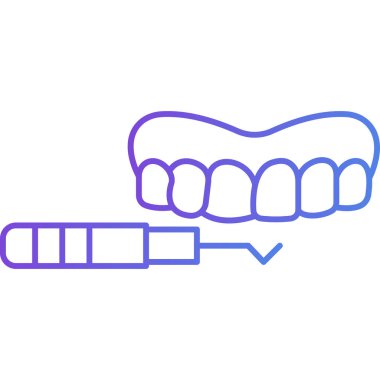 Bir diş fırçası ve çizgili bir sigara.