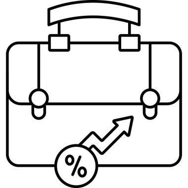 Business Profit web simgesi basit illüstrasyon