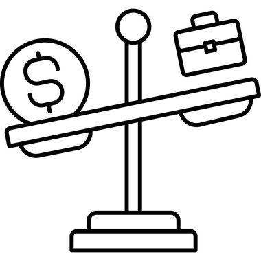 İş Ölçeklendirme simgesi vektör çizimi