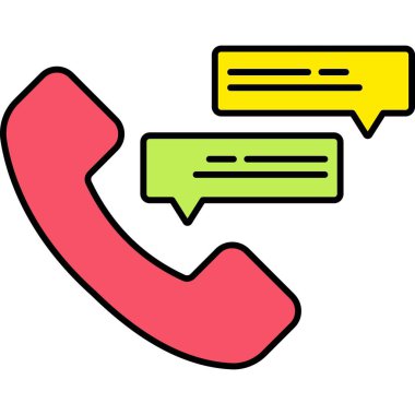 Çağrı merkezi. Web simgesi basit illüstrasyon