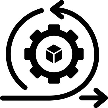 Moda biçimi izole edilmiş arkaplanda kutu simgesi