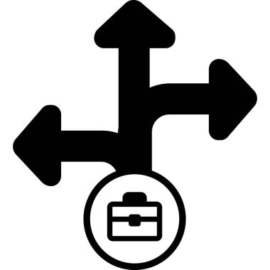 iş evrak çantası vektör simgesi