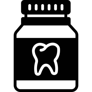 Diş bakımı simgesi, basit tasarım