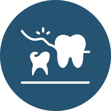 diş simgesi vektör illüstrasyonu