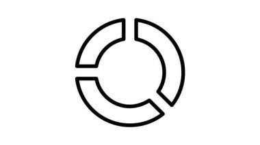 Beyaz arkaplanda turta çizelgesi canlandırması