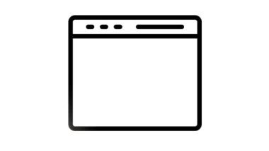 Beyaz arkaplan üzerinde programlama canlandırması