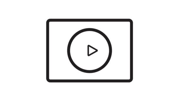 Animação Vídeo Fundo Branco — Vídeo de Stock